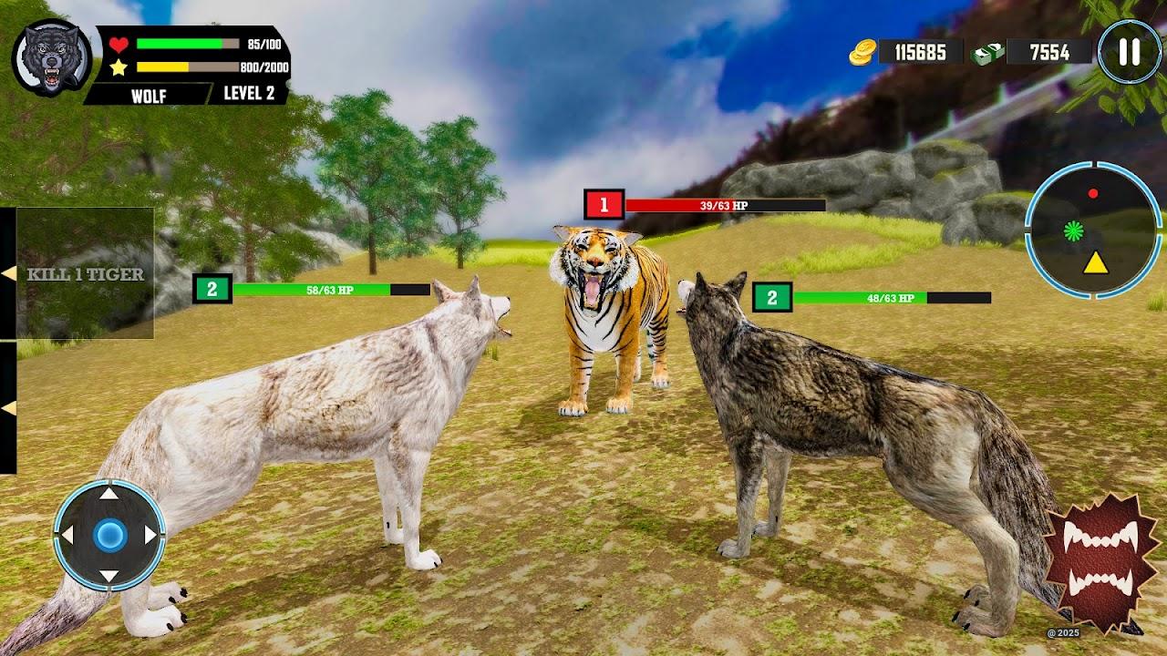 Wolf Simulator Wild Animals 3D